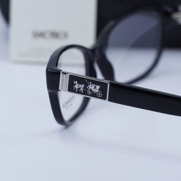 🕶️ New Coach HC6061 EMMA 5261 Eyeglasses - Black Frame 52mm - Picture 10 of 11